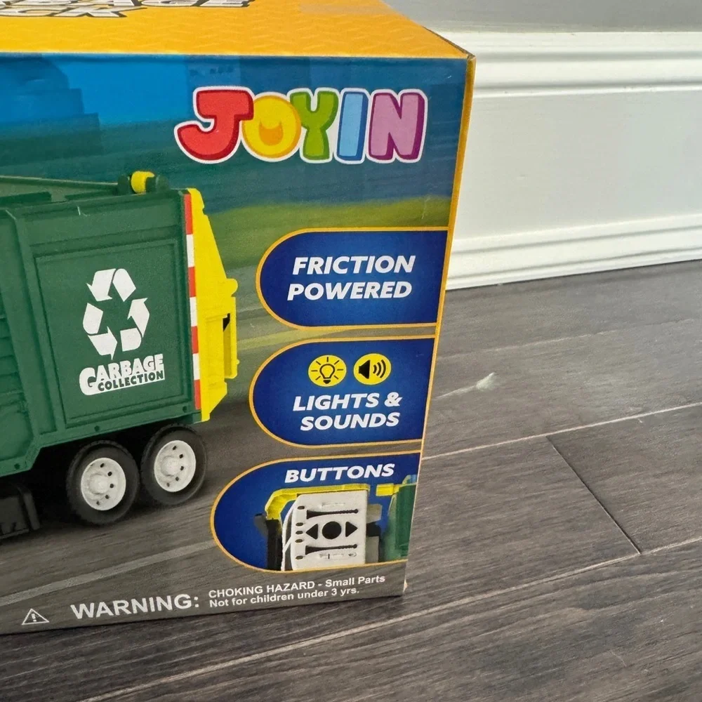 NWT Joyin Friction Powered Garbage Truck Toy 35 Pieces Boys Girls Toddler Kid